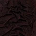 Vichitra Silk Fur Pattern Fabric - Coffee Brown - Image 3