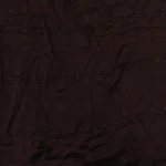 Vichitra Silk Fur Pattern Fabric - Coffee Brown - Image 4