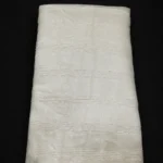 Vichitra Silk Fur Pattern Fabric - Cream - Image 2
