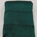 Vichitra Silk Fur Pattern Fabric - Dark Teal Green - Image 2