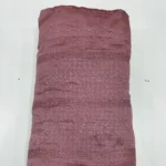 Vichitra Silk Fur Pattern Fabric - Dusty Rosewood Pink - Image 2