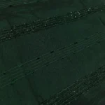 Vichitra Silk Fur Pattern Fabric - Emerald Green - Image 4