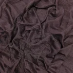 Vichitra Silk Fur Pattern Fabric -  Rosewood Brown - Image 3