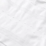 Vichitra Silk Fur Pattern Fabric - Pure White - Image 4
