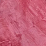 Vichitra Silk Fur Pattern Fabric - Watermelon Pink - Image 4