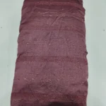 Vichitra Silk Fur Pattern Fabric - Wine Maroon - Image 2