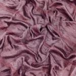 Vichitra Silk Fur Pattern Fabric - Wine Maroon - Image 3