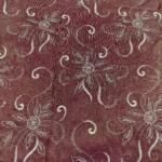 Zari Embroidery Shimmer Fabric -Wine Red - Image 2
