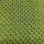 Zari Work Raw Silk Fabric - Avocado Green - Image 4