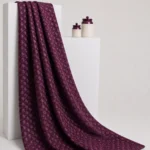 Zari Work Raw Silk Fabric - Blackberry Purple