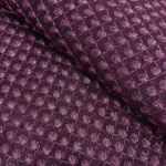 Zari Work Raw Silk Fabric - Blackberry Purple - Image 2