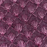 Zari Work Raw Silk Fabric - Blackberry Purple - Image 3