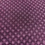 Zari Work Raw Silk Fabric - Blackberry Purple - Image 4