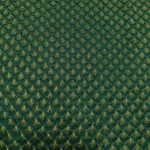 Zari Work Raw Silk Fabric - Dark Green - Image 4