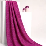 Zari Work Raw Silk Fabric - Fandango Pink