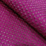 Zari Work Raw Silk Fabric - Fandango Pink - Image 2