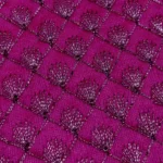 Zari Work Raw Silk Fabric - Fandango Pink - Image 3