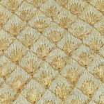 Zari Work Raw Silk Fabric - Golden Flax - Image 3