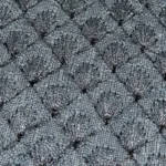 Zari Work Raw Silk Fabric - Grey - Image 3