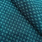 Zari Work Raw Silk Fabric - Indigo Dye - Image 2