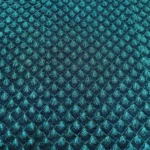 Zari Work Raw Silk Fabric - Indigo Dye - Image 4