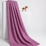 Zari Work Raw Silk Fabric - Kobi Pink