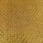 Zari Work Raw Silk Fabric - Neon Yellow - Image 4