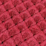 Zari Work Raw Silk Fabric - Strawberry Red - Image 3
