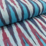 Ikat Weave Cotton Fabric - Multicolor - Image 2