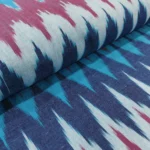 Ikat Weave Cotton Fabric - Multicolor - Image 2