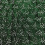 Organza with Silver Zari Embroidery - Bottle Green - Image 5