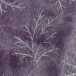 Organza with Silver Zari Embroidery – Lavender - Image 3