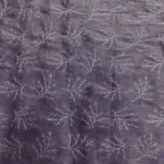 Organza with Silver Zari Embroidery – Lavender - Image 5