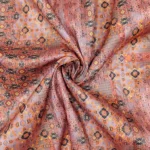 Semi Raw Silk with Digital Print – Deep Taupe - Image 5