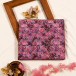 Semi Raw Silk with Digital Print – China Rose