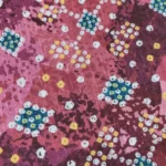 Semi Raw Silk with Digital Print – China Rose - Image 3