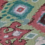 Semi Raw Silk with Digital Print – Dark Sea Green - Image 3