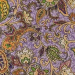 Semi Raw Silk with Digital Print – Lavender - Image 3