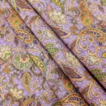 Semi Raw Silk with Digital Print – Lavender - Image 4