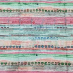Semi Raw Silk with Digital Print – Light Blue - Image 2