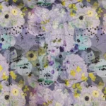 Semi Raw Silk With Digital Print – Light Purple - Image 2