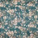 Semi Raw Silk with Digital Print – Rama Green - Image 2
