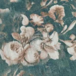 Semi Raw Silk with Digital Print – Rama Green - Image 3