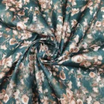 Semi Raw Silk with Digital Print – Rama Green - Image 5